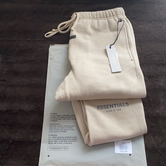✅ NWT Fear of God UNISEX Essentials lounge pants joggers 100% auth receipt avail - Picture 5 of 12